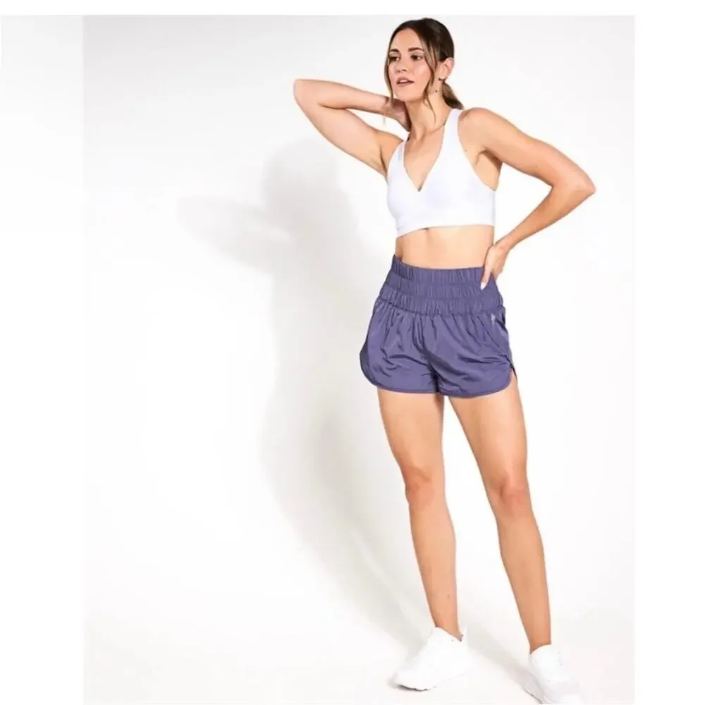 Free People Movement The Way Home Shorts Purple Lined Running Athletic S Sporty - Picture 9 of 10